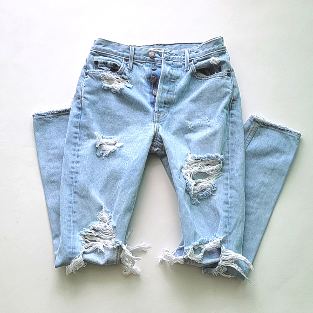 Grlfrnd ripped jeans, size 25